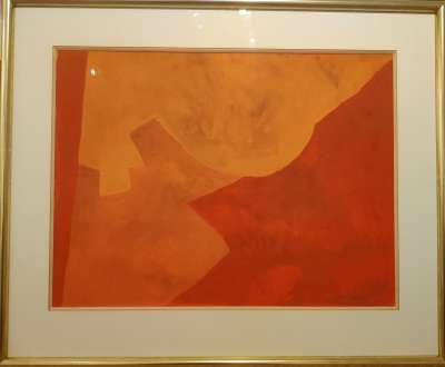 Composition orangée (Gouache (moderne)) - Serge  POLIAKOFF