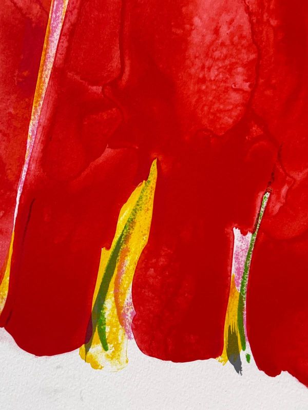 The Red Curtain (Satie) (Lithograph) - Olivier DEBRE