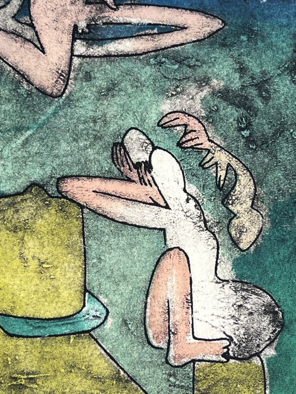 Centre Noeuds (Etching) - Roberto  MATTA