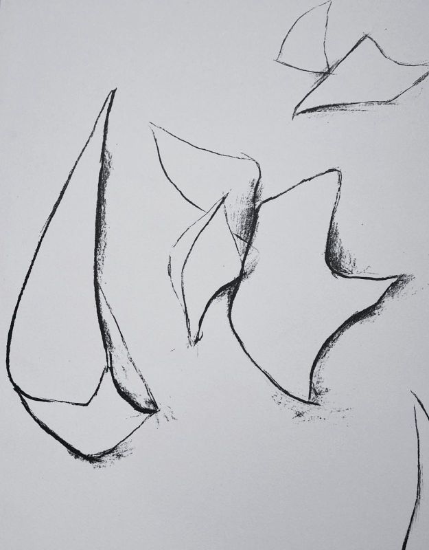 Alicia Penalba (1913-1982) // Champ ail&eacute; (Farblithographie) -  Artistes Divers