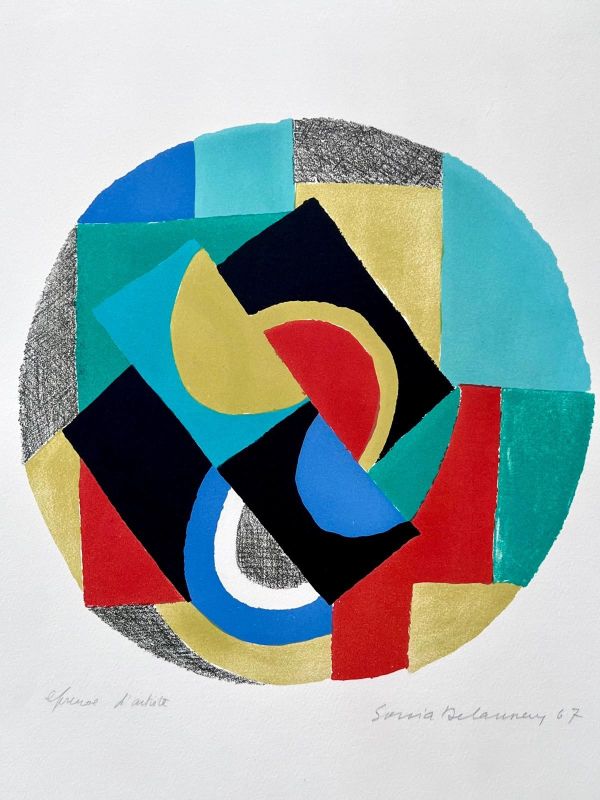 Cible II (Farblithographie) - Sonia DELAUNAY