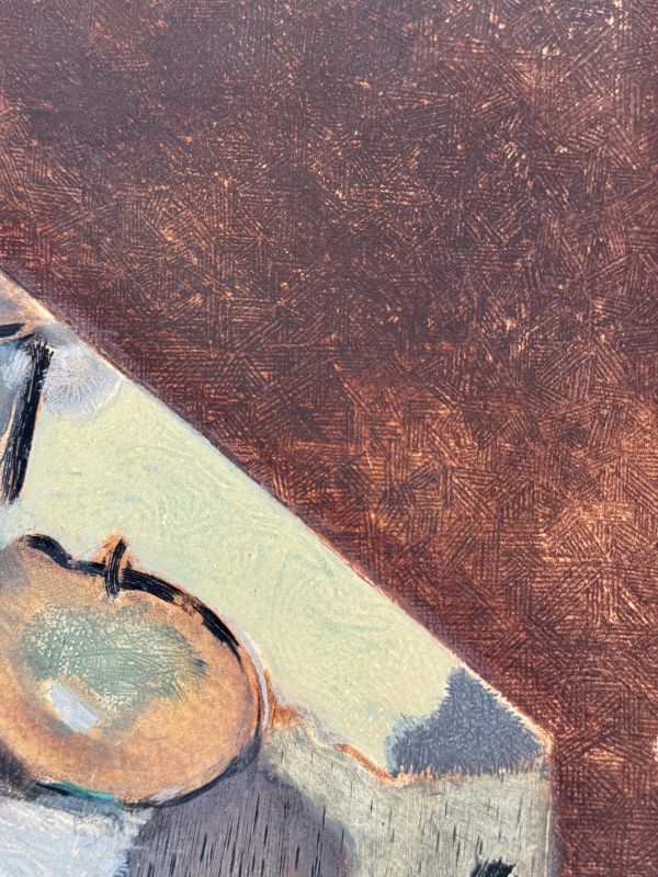 Nature Morte Oblique (Eau-forte et aquatinte) — Georges BRAQUE — Zoom détail