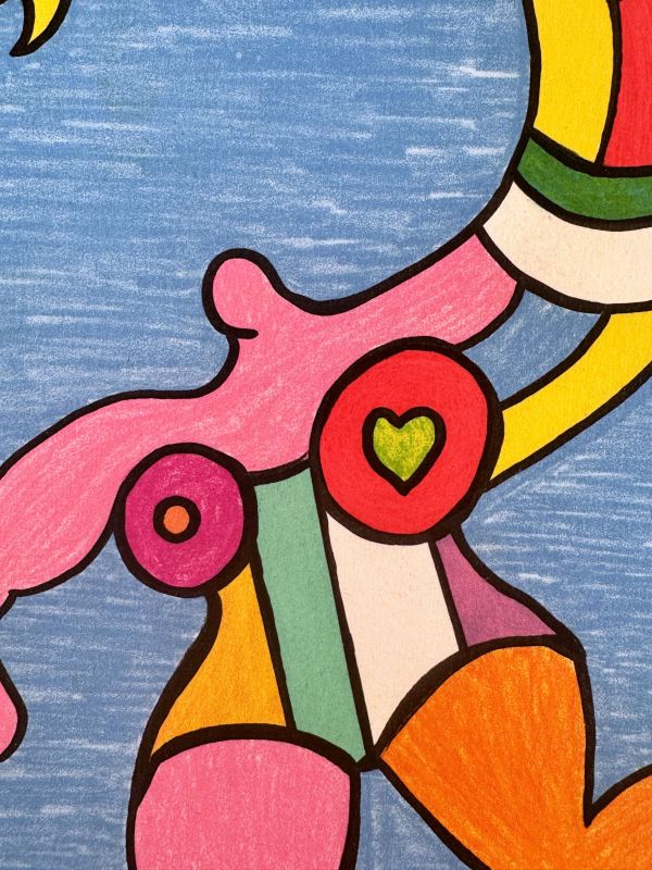 Nana arc-en-ciel (Farblithographie) - Niki DE SAINT PHALLE