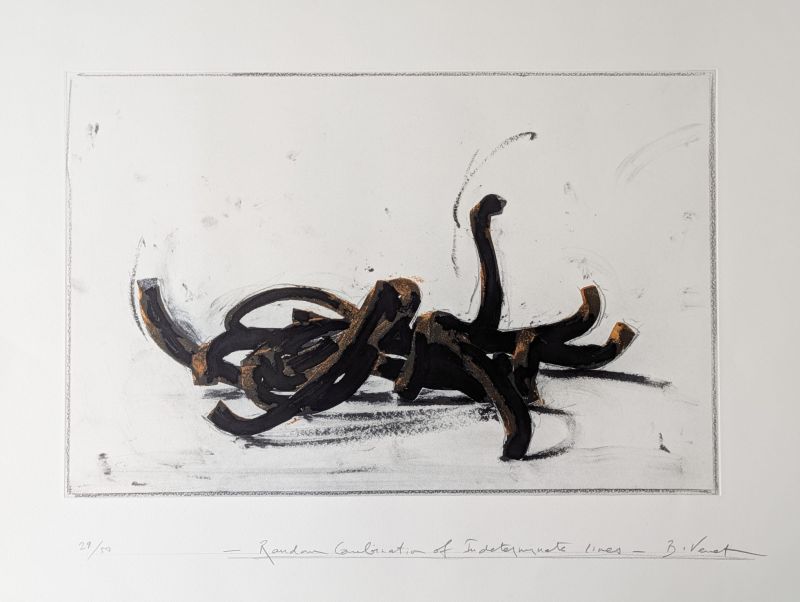 Random Combination of Indeterminate Lines I (Grabado) - Bernar VENET