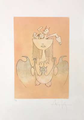 The sensuality of the Caribbean woman (Etching and aquatint) - Wifredo LAM
