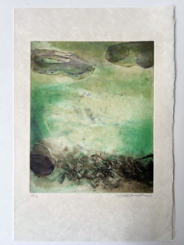 Canto Pisan (planche 8) (Etching and aquatint) - Wou-ki  ZAO