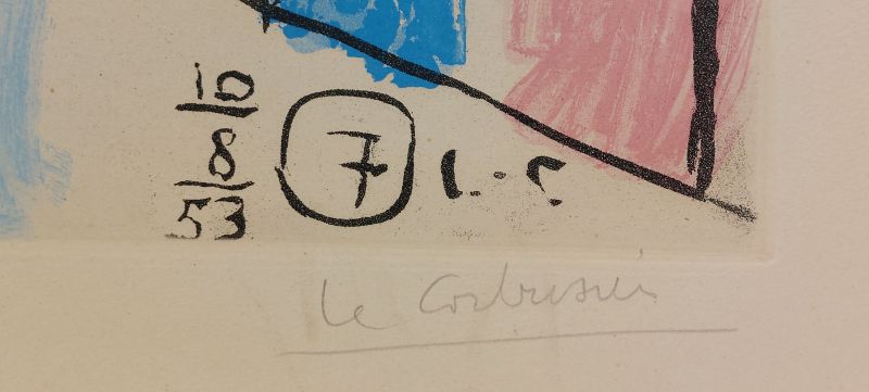 Unité, Planche n°7 (Eau-forte et aquatinte) -  LE CORBUSIER