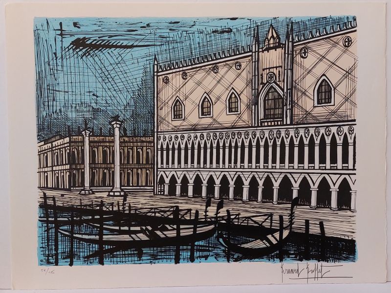 The Doge's Palace (Lithograph) - Bernard BUFFET