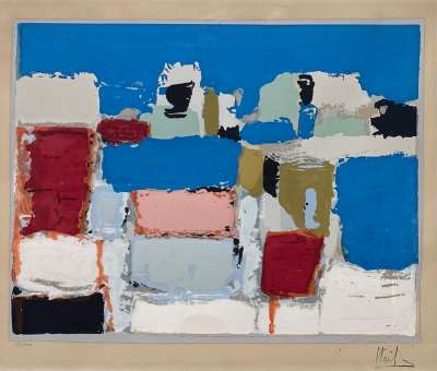 Méditerranée (Pochoir) - Nicolas DE STAËL