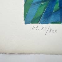 Camille Hilaire (1916-2004) // Nus sur le transat (Lithographie) — Artistes Divers