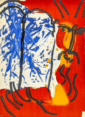 Mo&iuml;se (II) (Lithographie) - Marc CHAGALL
