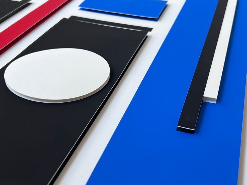 Composition géométrique (Sérigraphie) - Geneviève CLAISSE
