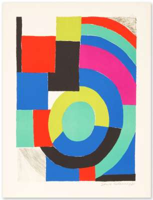La Verte (Lithographie) - Sonia DELAUNAY