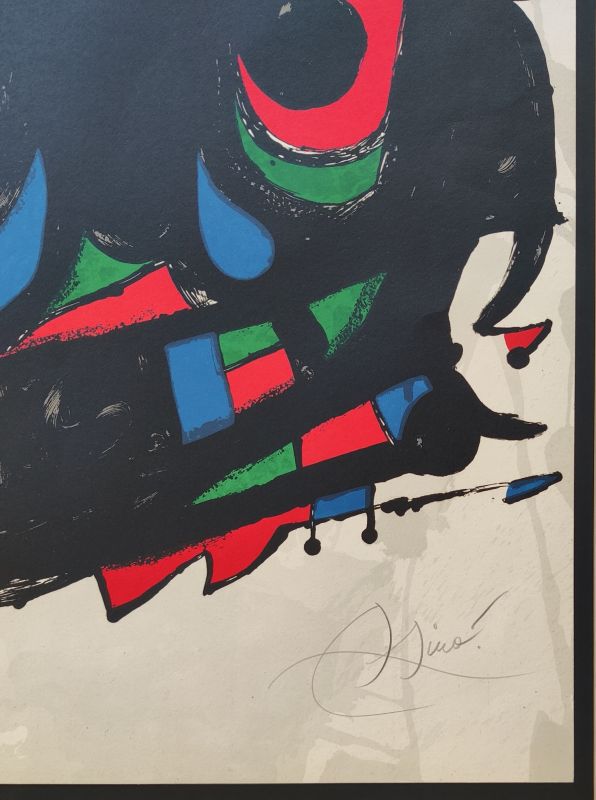 Affiche pour l'inauguration de la Fondació Joan Miró Barcelone (Litografía) - Joan  MIRO