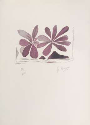 Fleurs de l'air "Lettera Amorosa" (Lithograph) - Georges BRAQUE