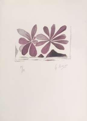 Fleurs de l'air "Lettera Amorosa" (Farblithographie) - Georges BRAQUE