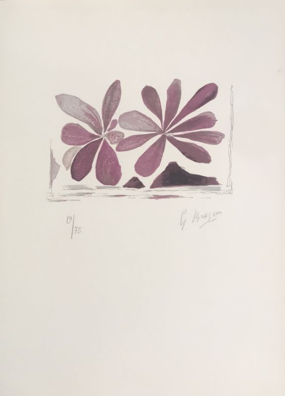 Fleurs de l'air "Lettera Amorosa" (Litografía) - Georges BRAQUE