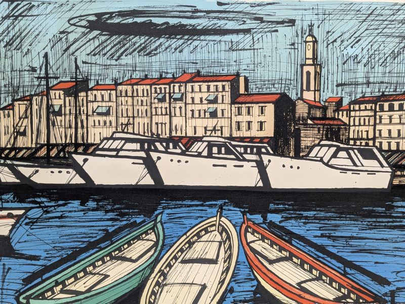 Saint-Tropez, les yachts (Lithographie) - Bernard BUFFET