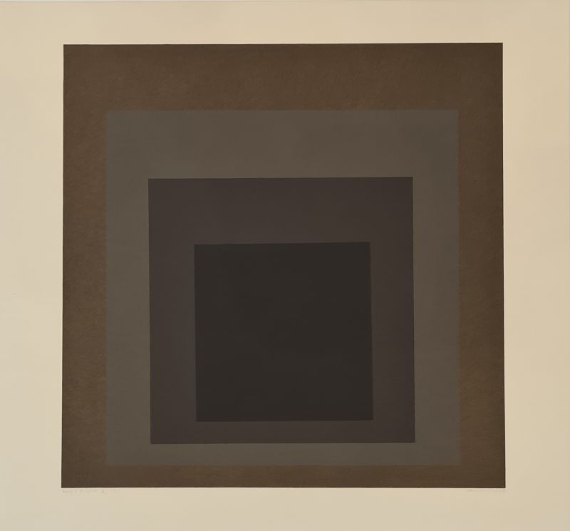 Day + Night: Hommage to the square (Planche X) (Lithographie) - Josef ALBERS