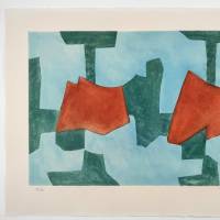 Komposition in Blau, Grün und Rot (Aquatinta) — Serge POLIAKOFF — Ansicht mit Rändern