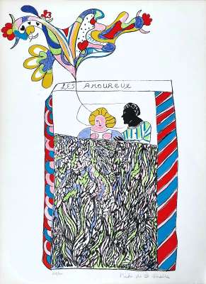Les Amoureux (Lithographie) - Niki DE SAINT PHALLE