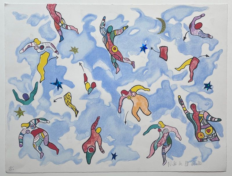 La danse &eacute;clat&eacute;e (Lithographie) - Niki DE SAINT PHALLE