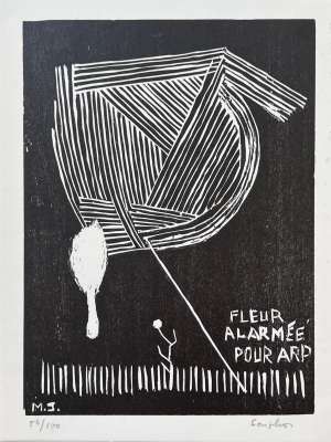 Michel Seuphor (1901-1999) // Hommage &agrave; Hans Arp (Farblithographie) -  Artistes Divers