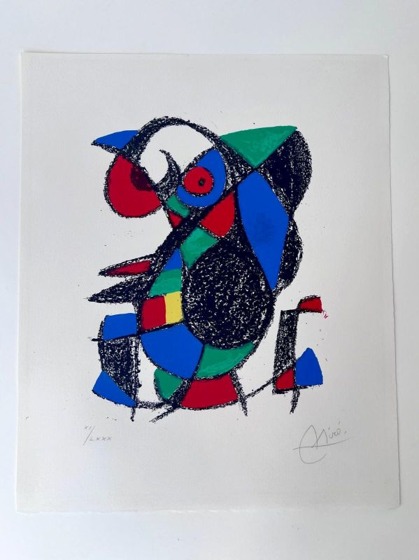 Miro Lithographe II planche 12 (Lithographie) - Joan  MIRO
