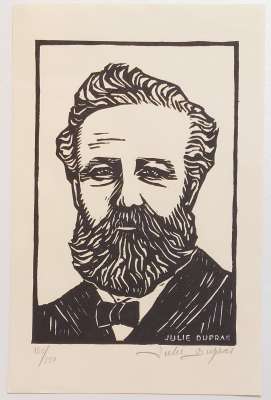 Julie DUPRAS "Jules Verne" (Lithographie) -  Artistes Divers