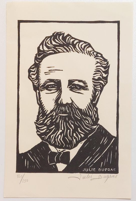 Julie DUPRAS "Jules Verne" (Lithographie) -  Artistes Divers