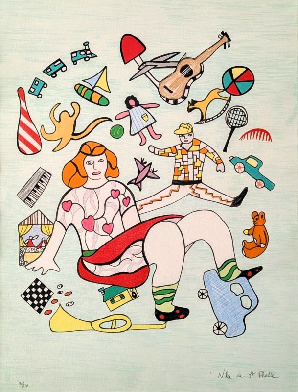 Les Jouets (Lithographie) - Niki DE SAINT PHALLE