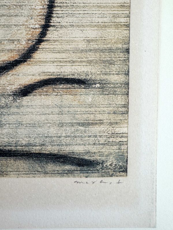 L'Oiseau caramel (Fotolithografie) — Max ERNST — Detail der Signatur