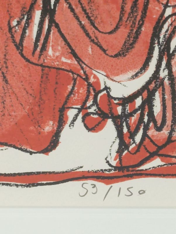Schismes (Litografía) — Pierre ALECHINSKY — Detalle de la numeración