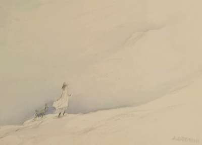 In den Bergen (Aquarell (zeitgenössisch)) - Annapia ANTONINI