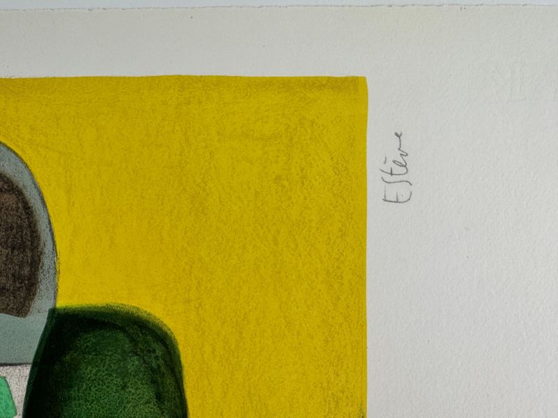 Der Flug (Farblithographie) - Maurice ESTEVE