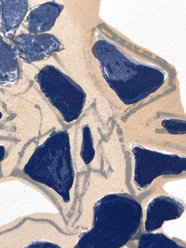 Giroflée bleue "Lettera Amorosa" (Farblithographie) - Georges BRAQUE