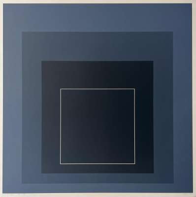 White Line Square (Sérigraphie) - Josef ALBERS