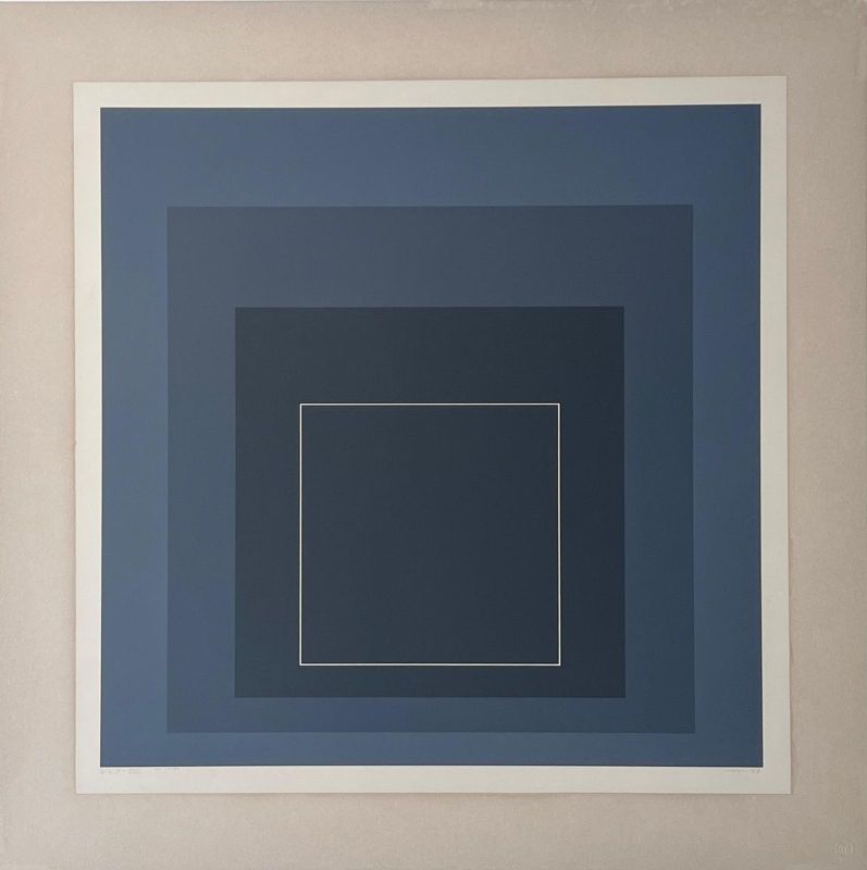 White Line Square (Silkscreen) - Josef ALBERS
