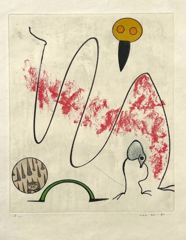 Oiseaux en péril (Eau-forte et aquatinte) - Max ERNST