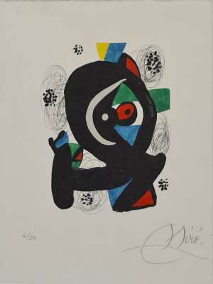 La mélodie acide (Farblithographie) - Joan  MIRO