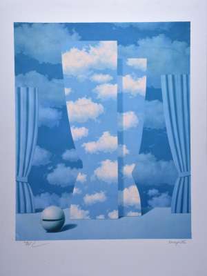 La Peine Perdue (Farblithographie) - René MAGRITTE