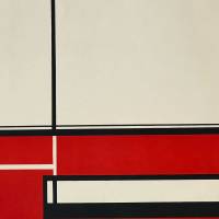 Composición en rojo y negro (Litografía) — Jean GORIN — Vista de detalle