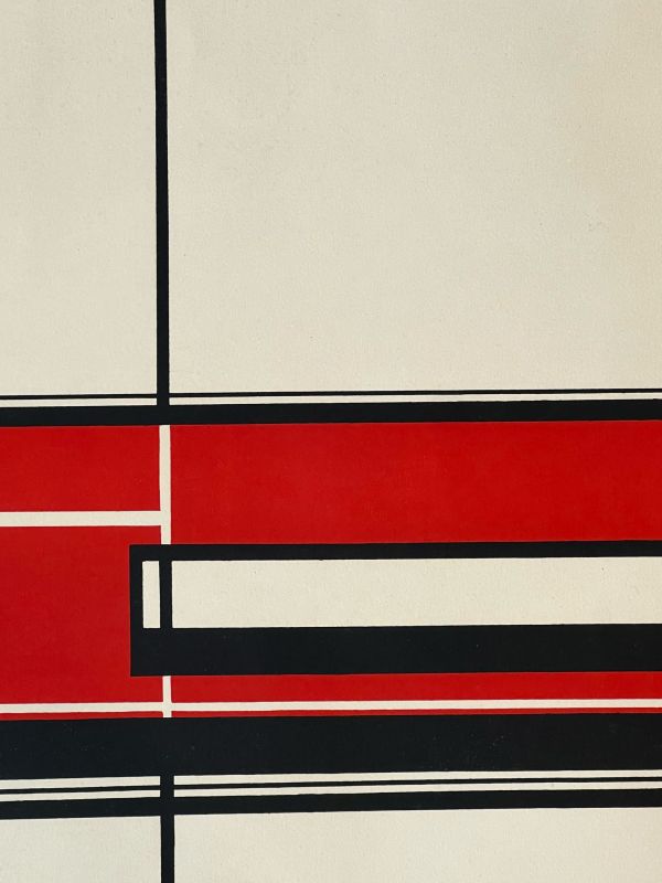 Composición en rojo y negro (Litografía) — Jean GORIN — Vista de detalle