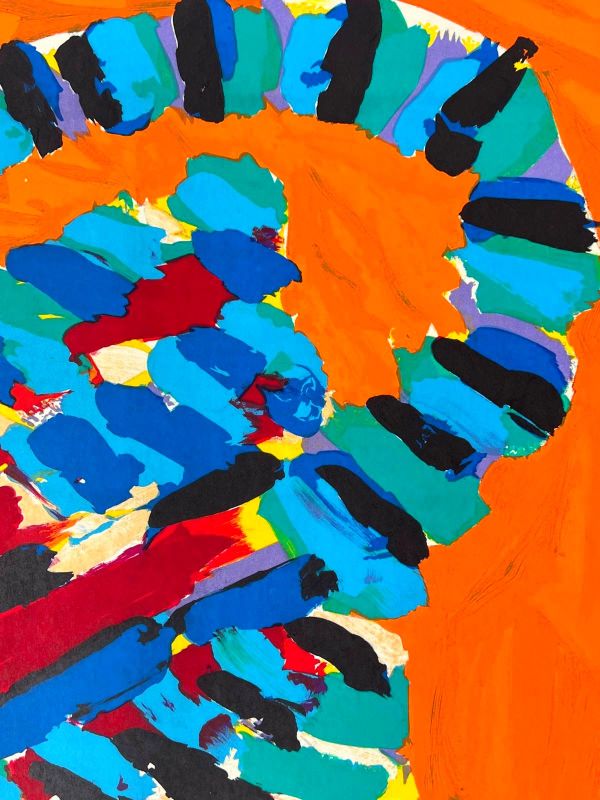 Sunshine Cat (Lithographie) - Karel APPEL