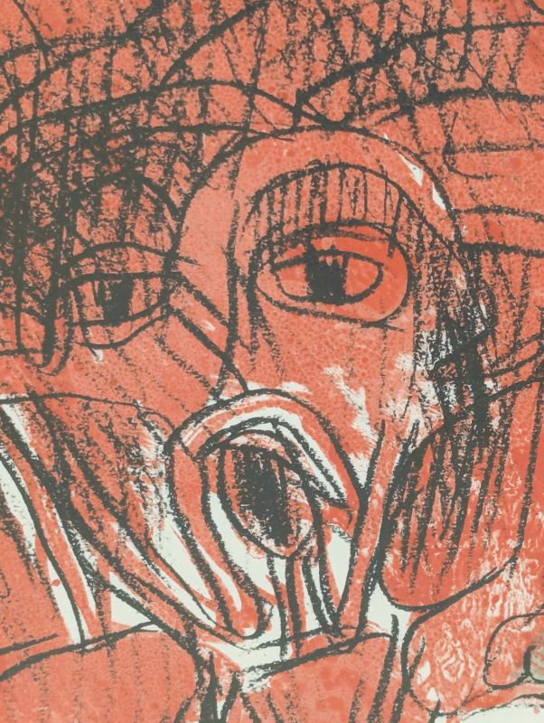 Schismes (Litografía) — Pierre ALECHINSKY — Vista de detalle