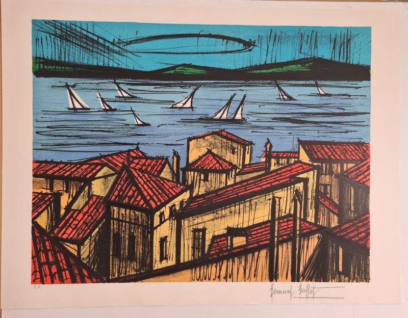 La baie de Saint-Tropez (Lithograph) - Bernard BUFFET