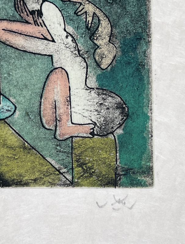 Centre Noeuds (Etching) - Roberto  MATTA