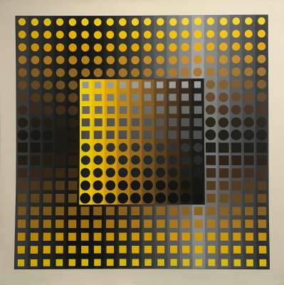 ZETT-KZ (Sérigraphie) - Victor  VASARELY