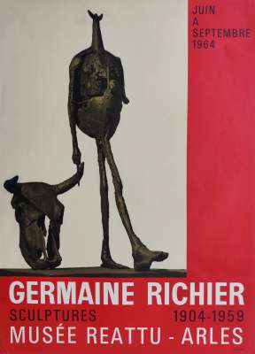 Germaine Richier (1902-1959) // Musée Réattu, Arles 1964 (Affiche) -  Artistes Divers
