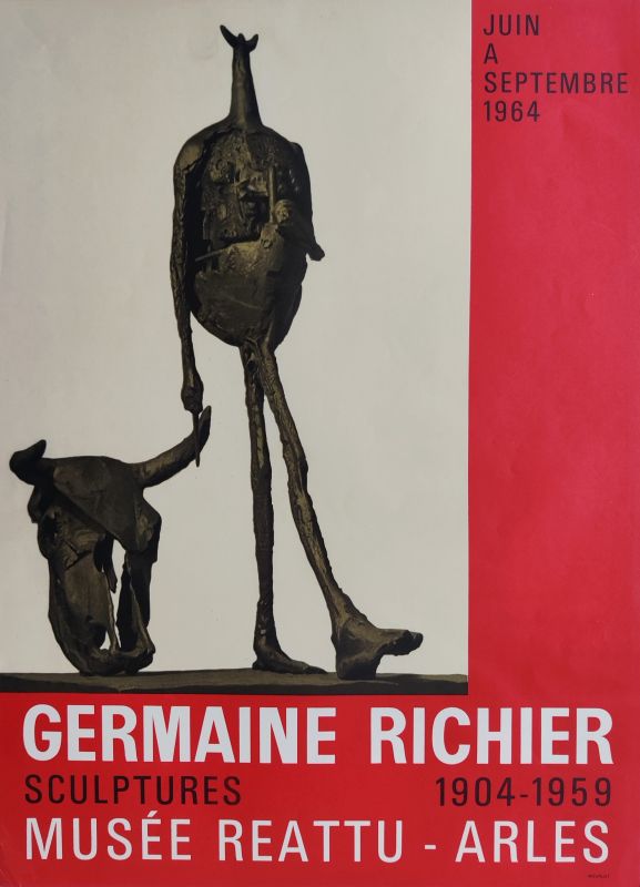 Germaine Richier (1902-1959) // Musée Réattu, Arles 1964 (Plakat) -  Artistes Divers